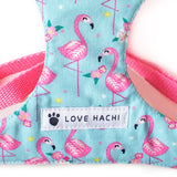 Pink Sequin Bow Tie Flamingo Harness
